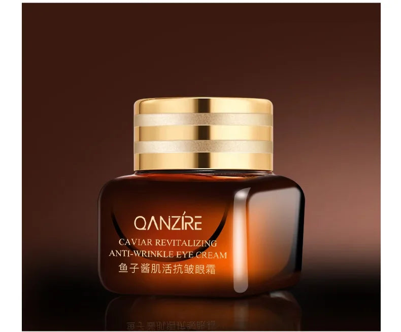 Small Brown Bottle Caviar Eye Cream 50ml Hexapeptide Serum Essence Anti-Wrinkle Face Serum Firming Serum
