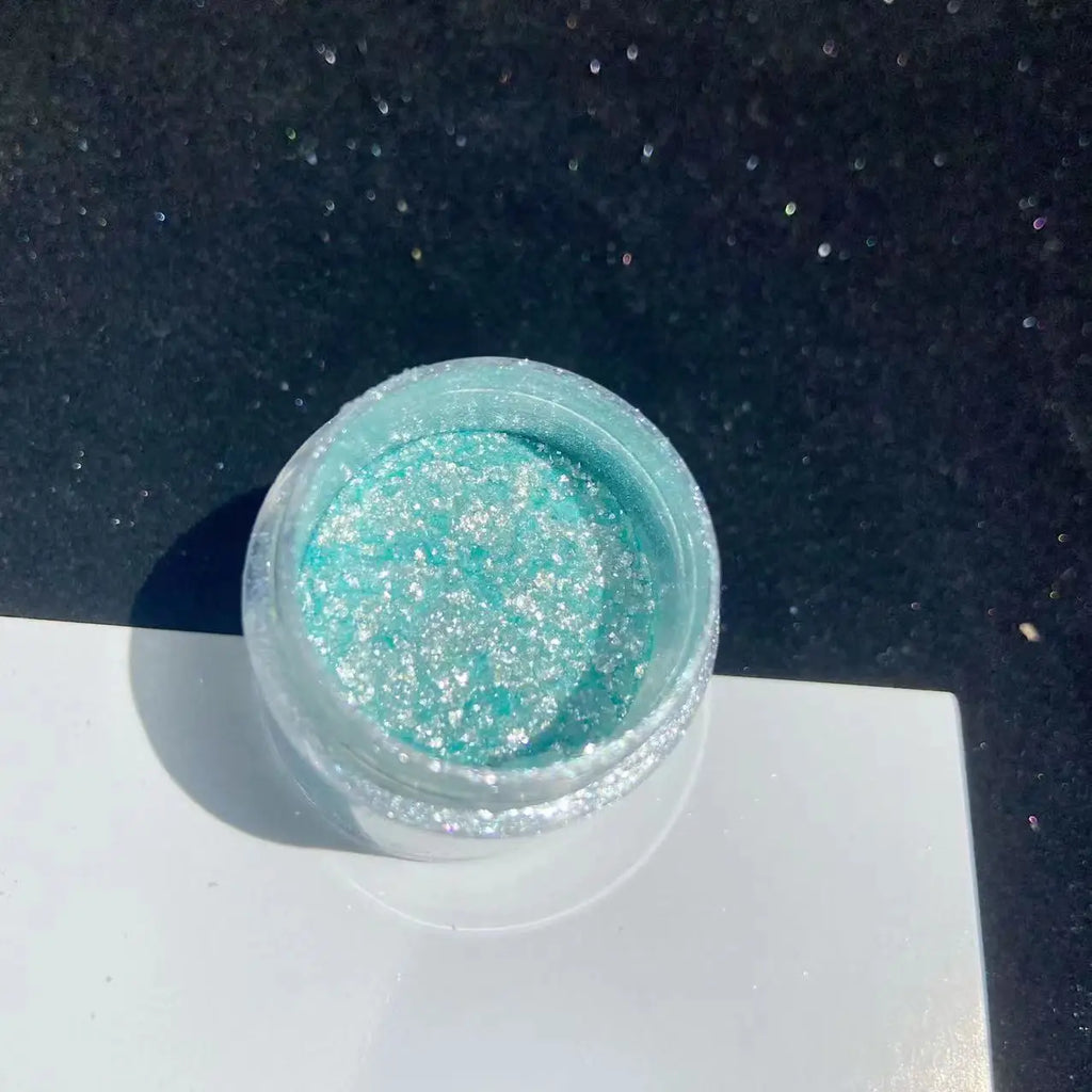 Net-5g Polarized Opal Powder Aurora Neon Nail Glitter Sequins Shiny " Shimmer Dust" Chrome Pigment for Manicure Rubbing on Nails