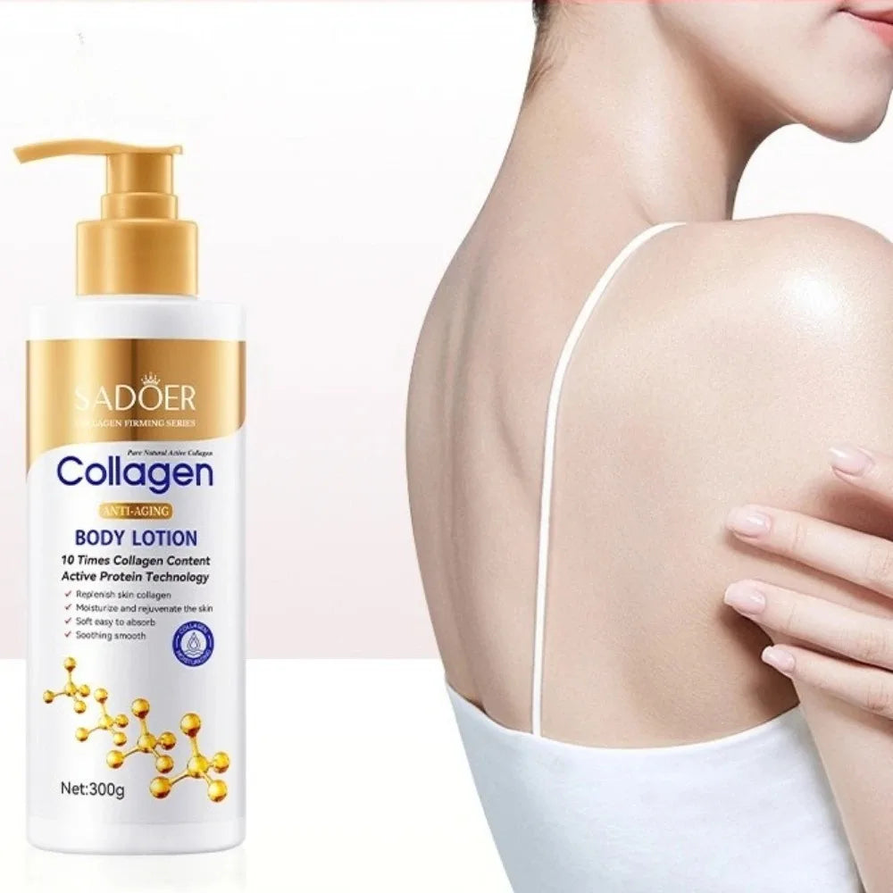 300G Sadoer Collagen Body Lotion Skin Care Moisturizing Hydrating Refreshing Body Care Moisturizing Skincare For Women'S Lotion