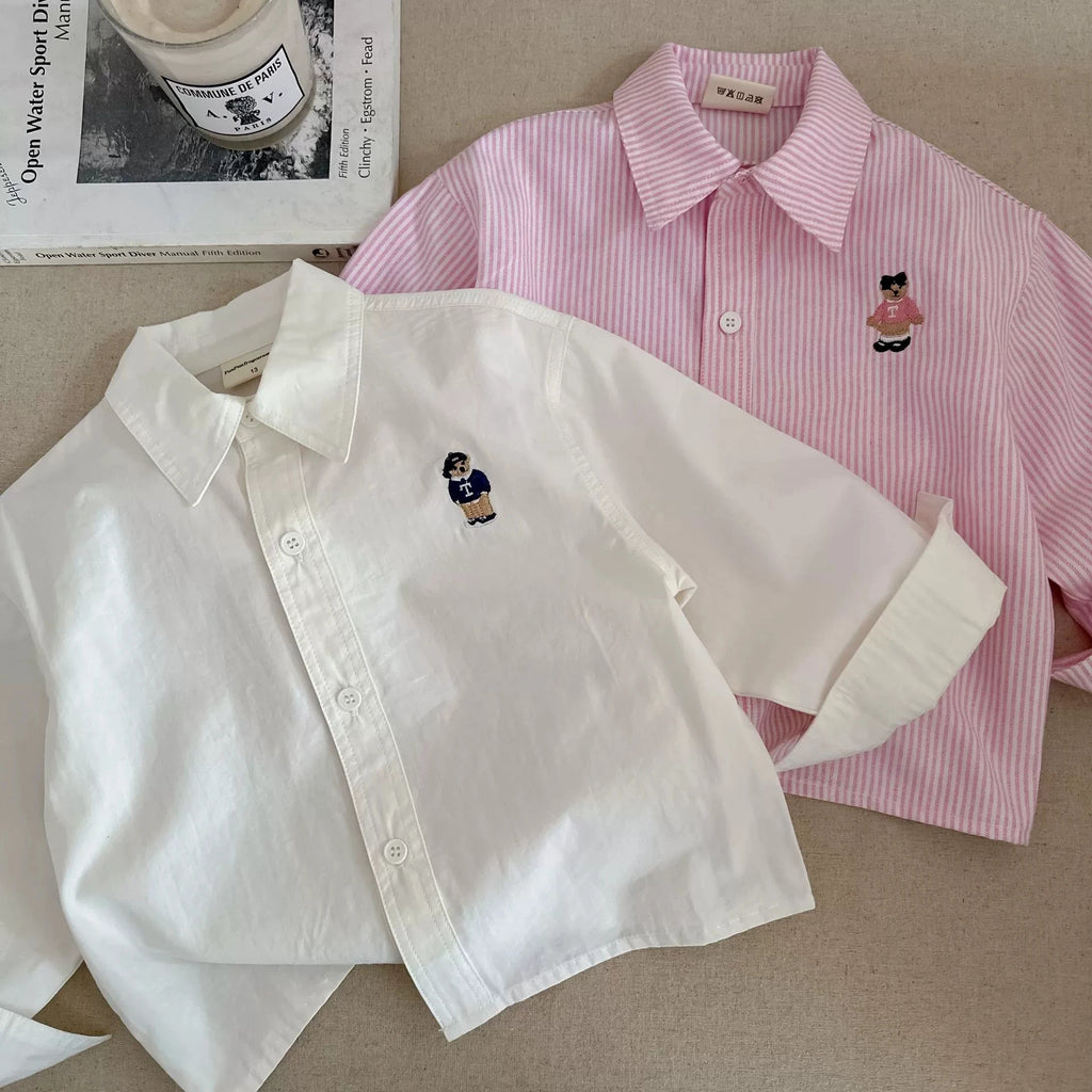 2025 New Spring autumn Baby Girls boys Cotton soild T shirts coat Cute Children kids Clothes