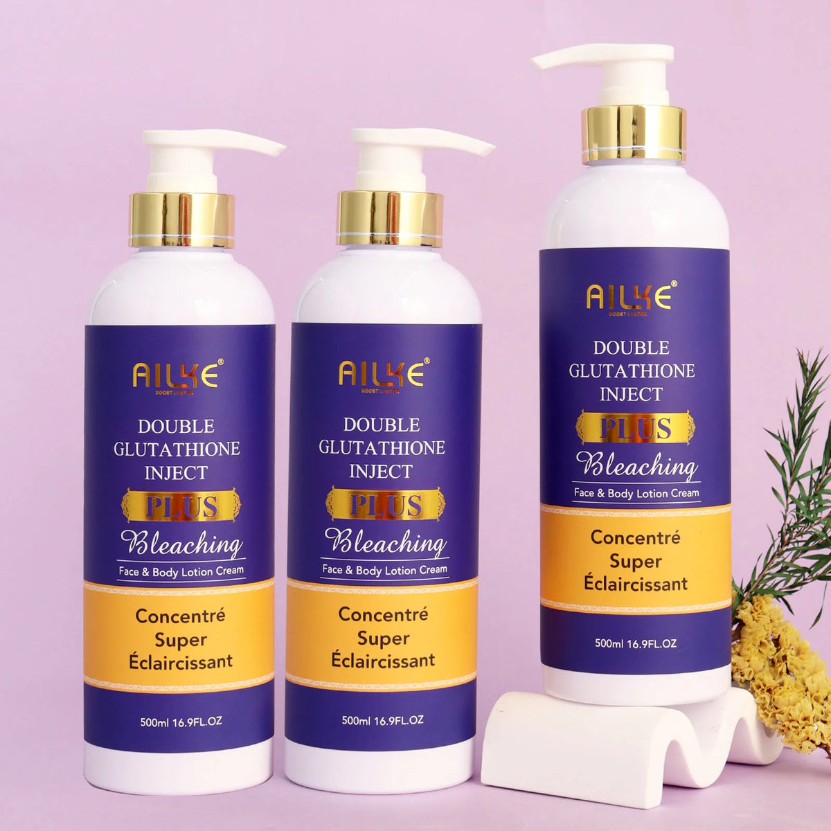 AILKE Double Glutathione Skin Care Set - Whitening & Dark Spot Corrector