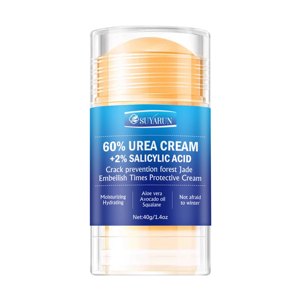SUYARUN 60% Urea Foot Care Cream Stick - Intensive Cracked Heel Repair, Callus Remover for Dry Feet - Fast Absorbing Foot Skin.