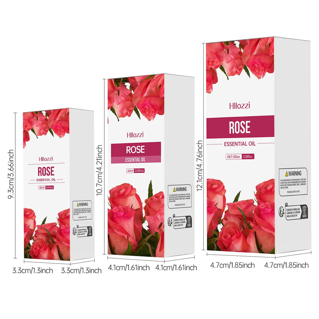100Ml/60Ml/30Ml Rose Essential Oil Skin Care Fragrance Aromatherapy Essential Oil Perfume Massage Moisturizing Oil