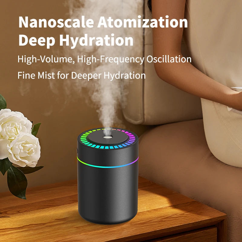 Aroma Diffuser Air Humidifier - 180ML Essential Oil Diffuser LED