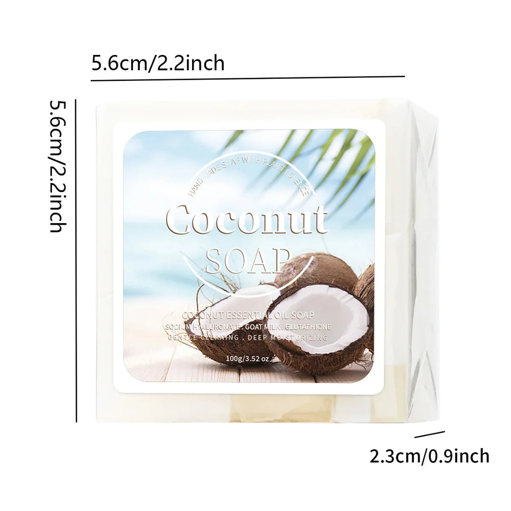 Coconut Milk & Goat Milk Handmade Soap - Organic Facial Soap 100g