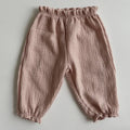Baby Cotton Print Pants – Soft Muslin, Unisex, Ages 0-3Y