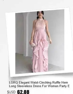 LGRQ 2026 Summer Blue Niche Strap Dress Fishtail Elegant Long Dresses Solid Color Female Elegant Party Gown 19DA2013
