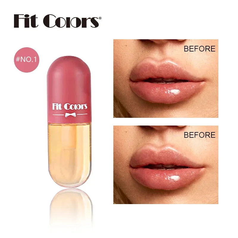 Capsule Liquid Lip Balm Color Changing Lip Plumper Moisturizing Gloss For Lip Care Enthusiasts