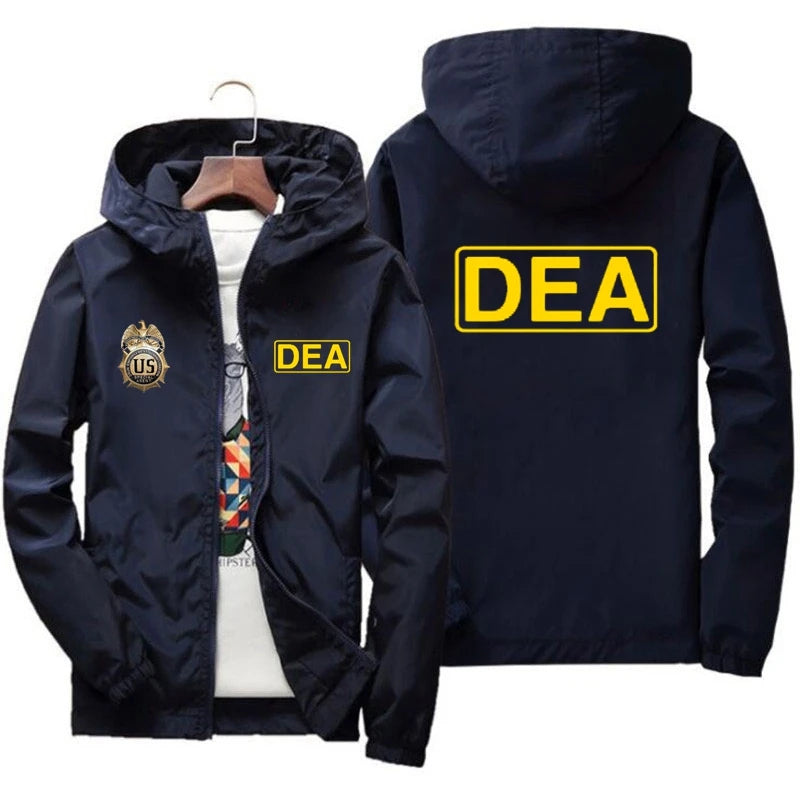 New Fashion Hooded Jacket Men Breathable Outwear Male Solid Color Streetwear Comfortable Man Clothing Us Dea