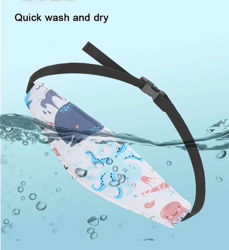 Baby Car Seat Head Support & Neck Relief Strap Pillow