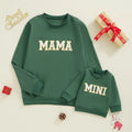 Citgeett Spring Mommy And Me Matching Outfits 0-3Y Letter Embroidery Long Sleeve Pullovers Fall Sweatshirt Tops
