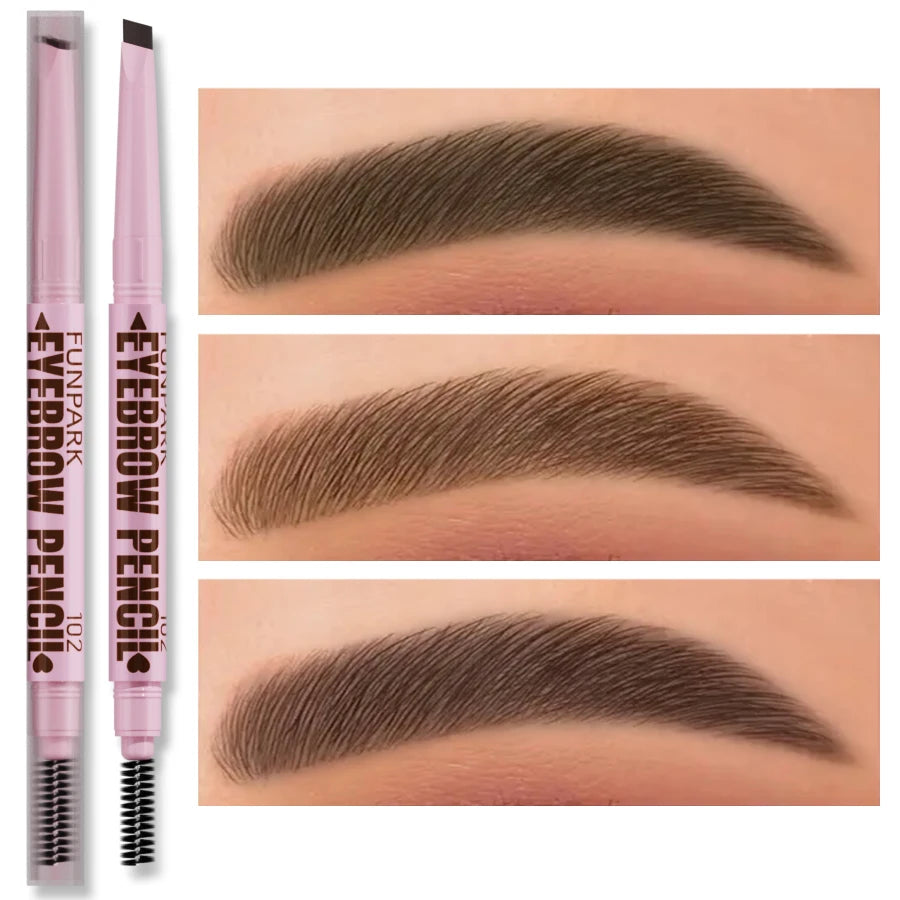 2 In1 Eyebrow Pencil Professional Cosmetics Makeup For Women'S 5 Colors Waterproof Eyebrow Tattoo Brush Long Lasting Eyebrow Pen
