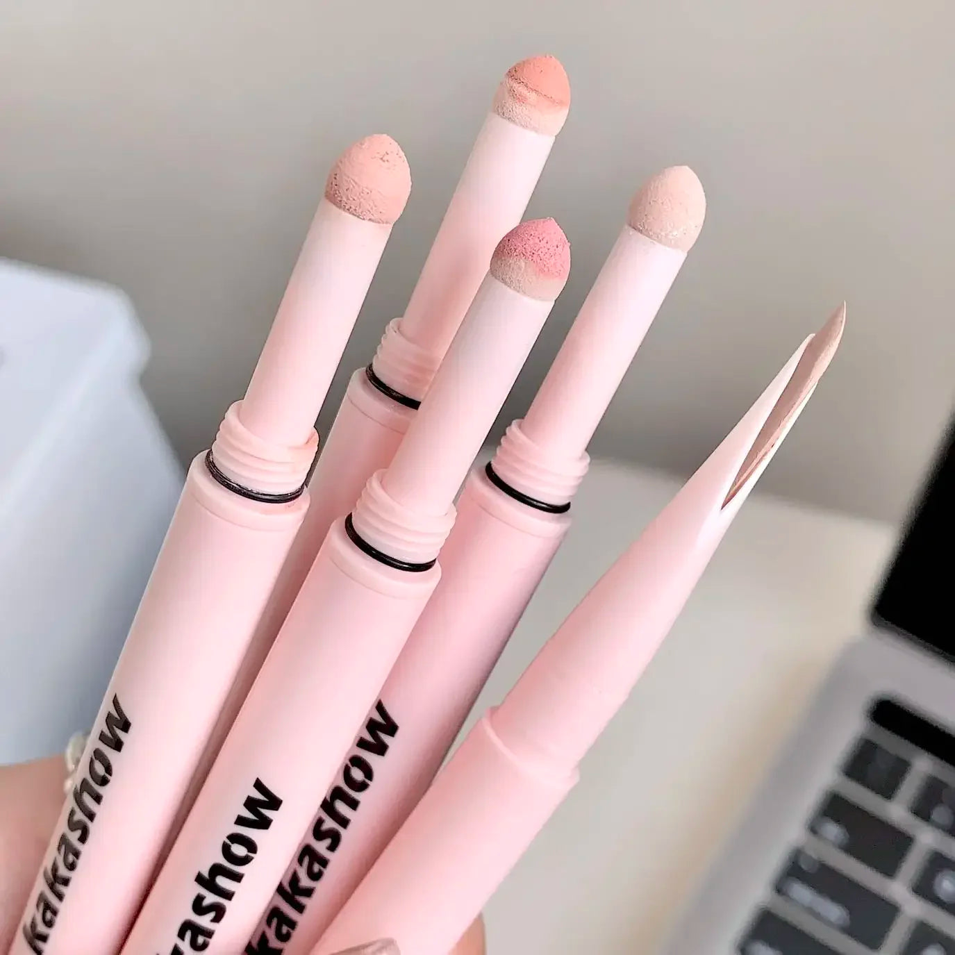 Dual End Glitter Matte Aegyosal Pen Brightening Highlight & Shadow Stick Eye Makeup Lying Silkworm Eyeliner Gel Pencil 애교살 펜