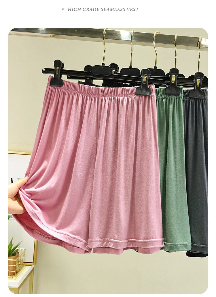 July Deer Women's High Waist Modal Wide Leg Casual Pants