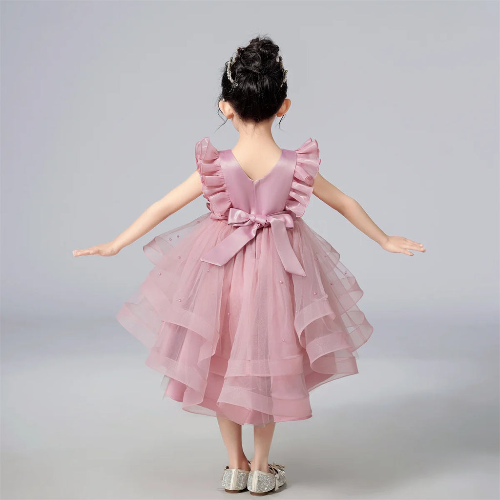 Kids Clothing Children Pageant Wedding Birthday Party Dress Princess Tuxedo Ball Gown Flower Girls' Trailing Dresses