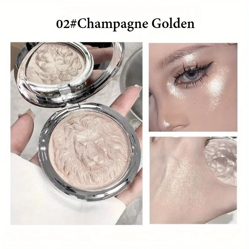Lion Series High-Gloss Powder, Clear & Glittering, Fine Pearlescent Luster, High-End Texture, Long-Lasting High-Gloss Paste