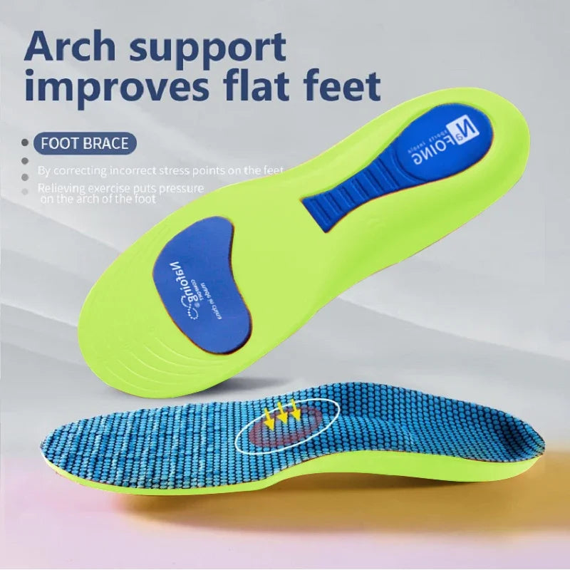Orthopedic Insoles For Feet Sport Shock-Absorbing Insole For Shoes Arch Support Plantar Fasciitis Templates Pads Men Women'S Sole