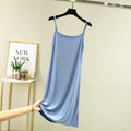 Modal Sleeveless Vest Dress Women Summer Thin Base Layer Color Block Casual round Neck Scene Casual July Deer Brand Dress