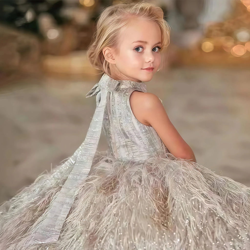 Girls' Birthday Party Princess Dress, Children's Important Holiday Piano Performance Costume, Flower Girl Wedding Dress, Dress