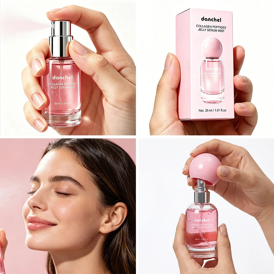 Collagen Peptide Jelly Essence Spray Deep Hydrating Gel Mist Soothing Repair Facial Toner Non-Sticky For Dry Sensitive Skin
