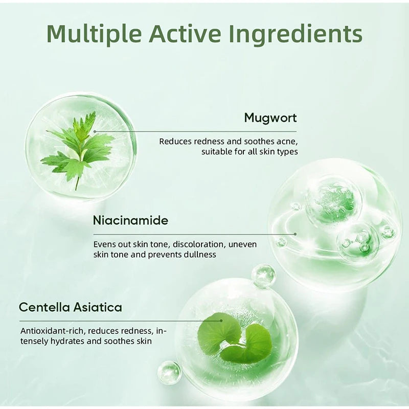 Deep Cleansing Mugwort Volcanic Mud Mask Stick Remove Blackheads Pore Control Oil Balancing Facial Clay Mask Gentle Skin Care