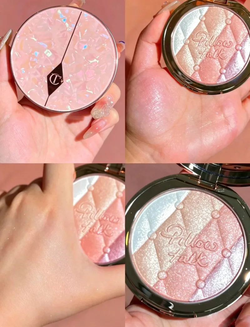 Charlotte Tilbury PILLOW TALK Series Soft Heart Double Color Powder Blusher Color Plate Hot Color Code First Love Sex on Fire