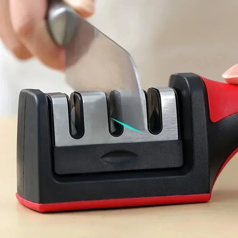 3-Stage Kitchen Knife Sharpener - Multi-Functional Sharpening Tool