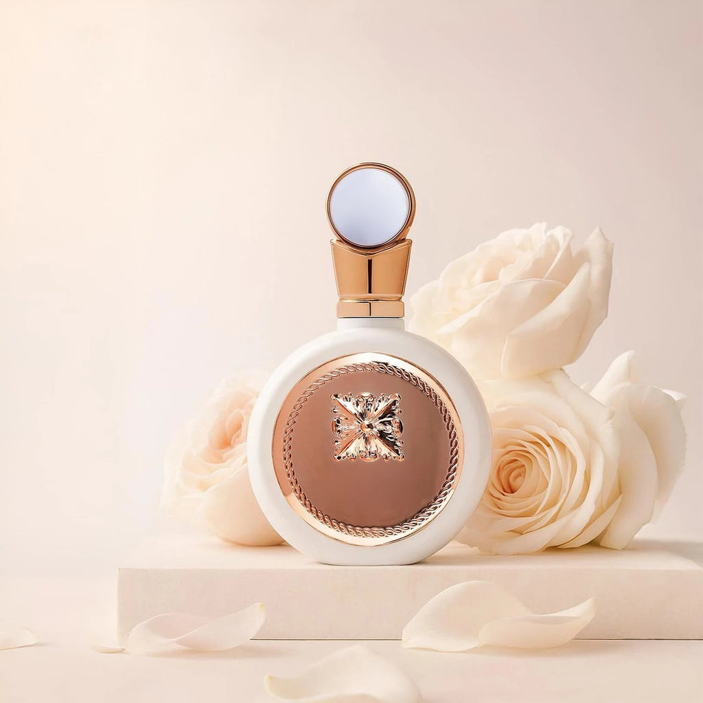 Fakhar - Floral, Sweet, Creamy, Powdery, Fruity - Eau De Parfum Long-Lasting Fragrance for Women, 3.4 Oz / 100 ml