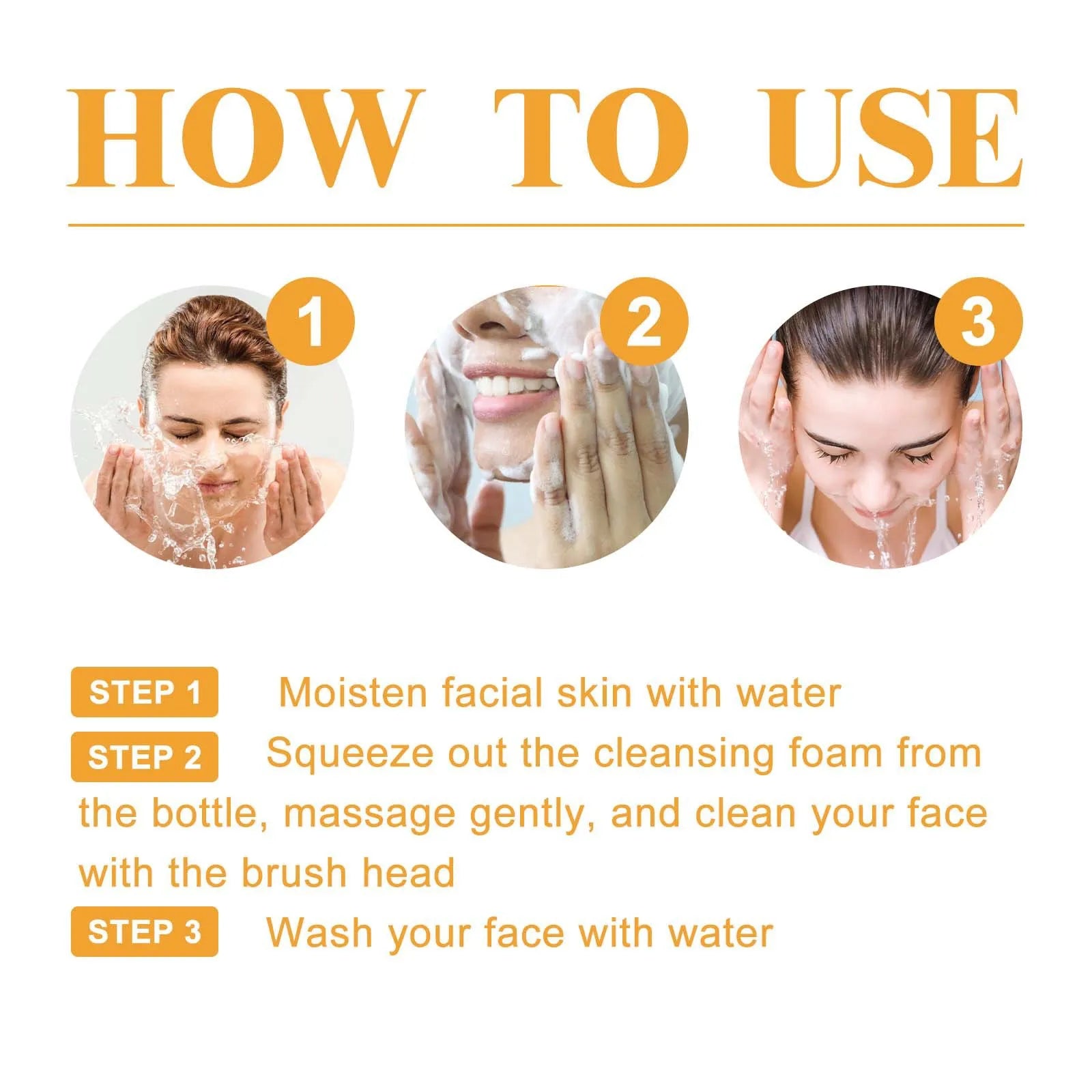 Turmeric Cleanser Oil Control Dark Spot Removal Anti Acne Deep Cleansing Shrink Pore Brightening Moisturizing Vitamin C Cream