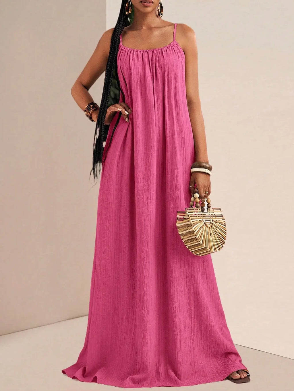 2026 Summer New Elegant Pure Color Strapless Maxi Dress Fashionable Gown for Women Elegant Simple Design Floor-Length Dress