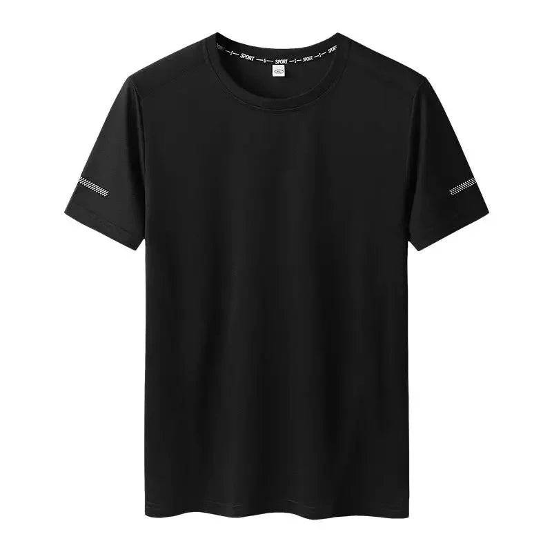 T-Shirt Big Size 9Xl For Men Quick Drying T-Shirt For Men Round Neck Plus Size Short Sleeve Oversized T Shirt