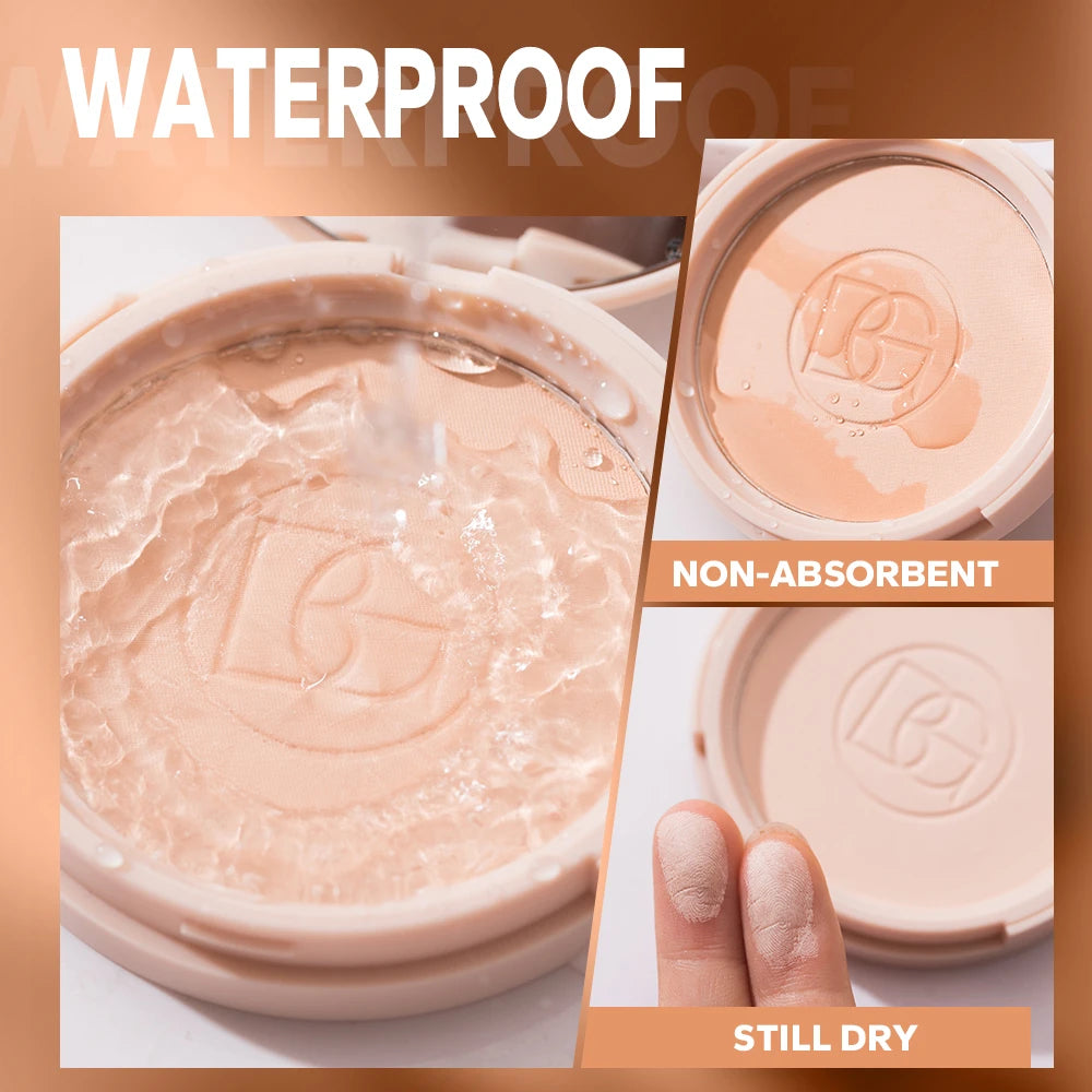 Beauty Glazed Oil Control Matte Face Powder Long Lasting Flawless Setting Powder Face Makeup With Mirror