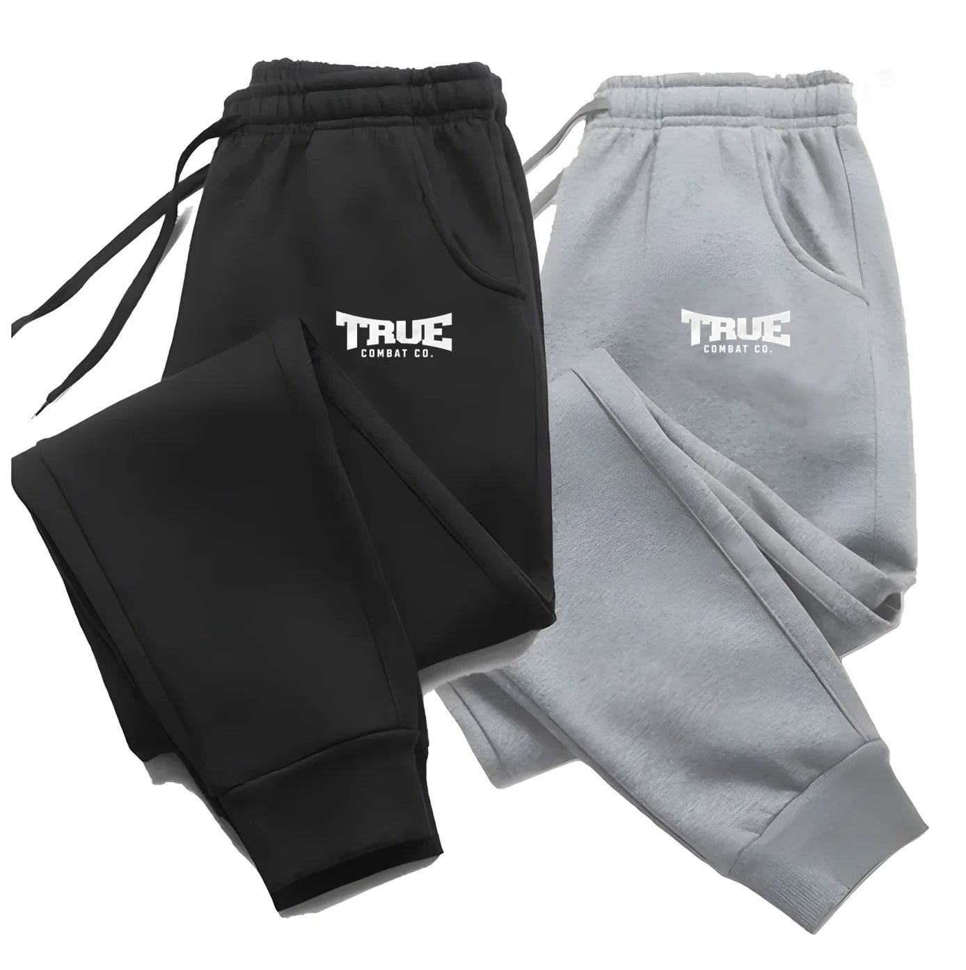 Men's Casual Sweatpants Two-Piece Set Comfortable Autumn Winter Sports Pants Outdoor Leisure Trousers