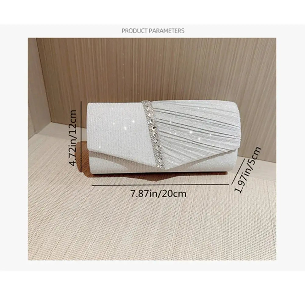 Luxury Glitter Evening Bags Chain Banquet Handbags Sequins Clutches Women Ladies