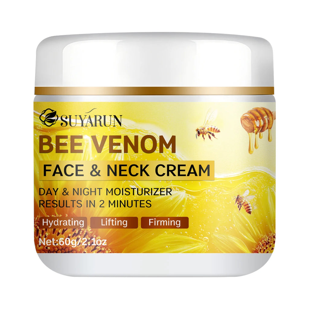 SUYARUN Bee Venom Collagen Anti-Aging Face YELLOW Cream | Firming Lifting Moisturizer | Wrinkle Reduction | 24H Hydration.