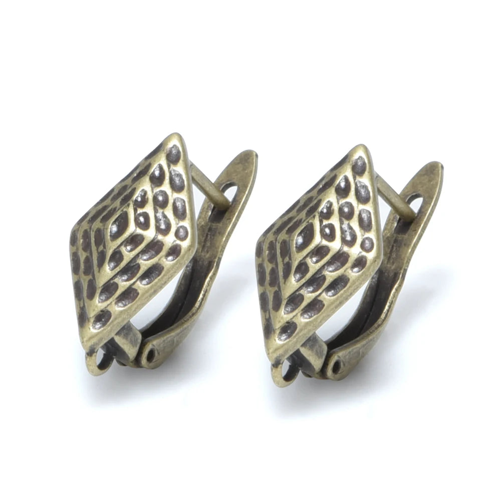 1 Pair New Antique Bronze Earrings Findings For Diy Woman Jewelry Earring Hooks Accessories Handmade Making Supplies