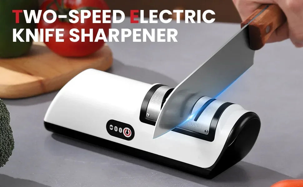 Afilador de Cuchillos Eléctrico de Cocina, Multifuncional Automático Profesional de 4 Velocidades, Accesorios de Cocina