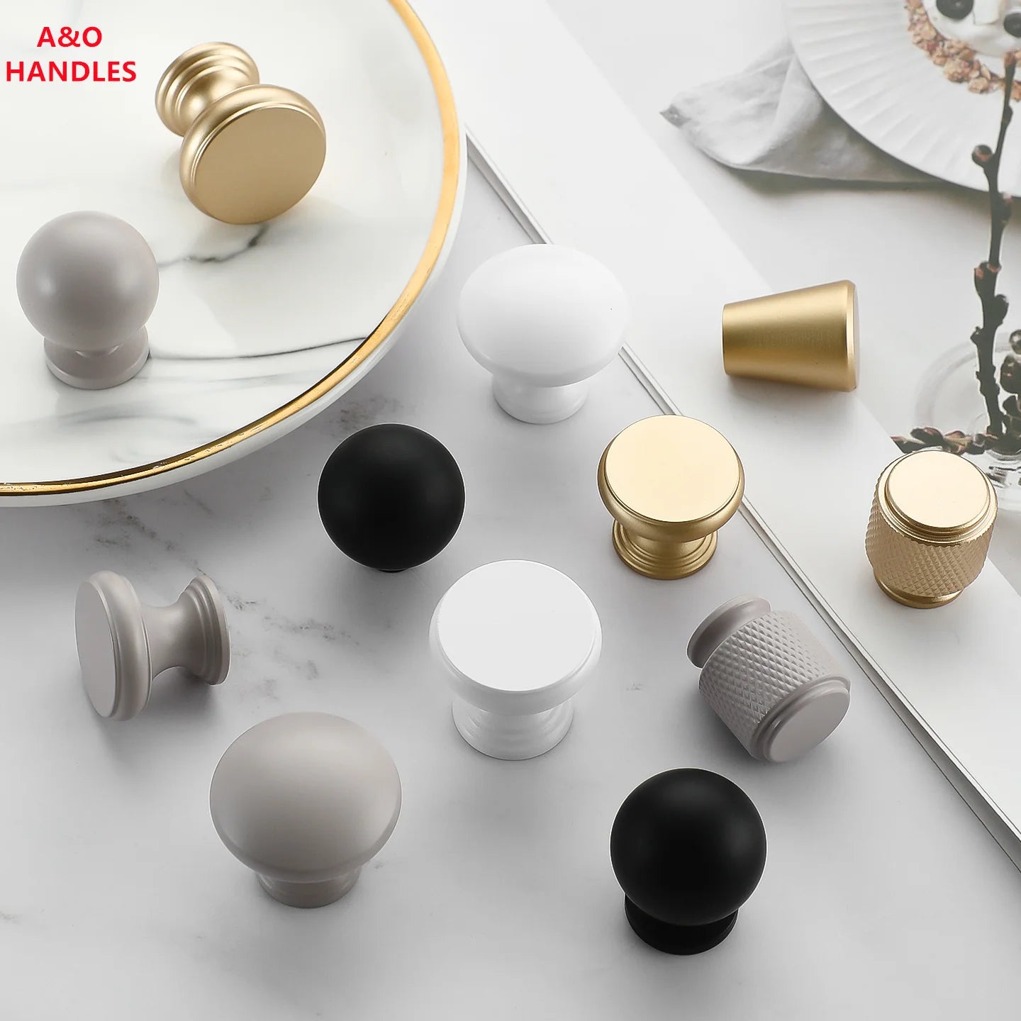 Handles Drawer Cabinet Furniture Kitchen Handles for Cabinet Knob Door Drawer Furniture Kitchen Golden Silvery European Style