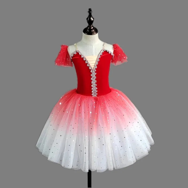 Children Clothing Leotards for Girls Dress Ballet Tutu Dance Wear Party Kids Clothes Stage Costumes Performance Princess Fairy