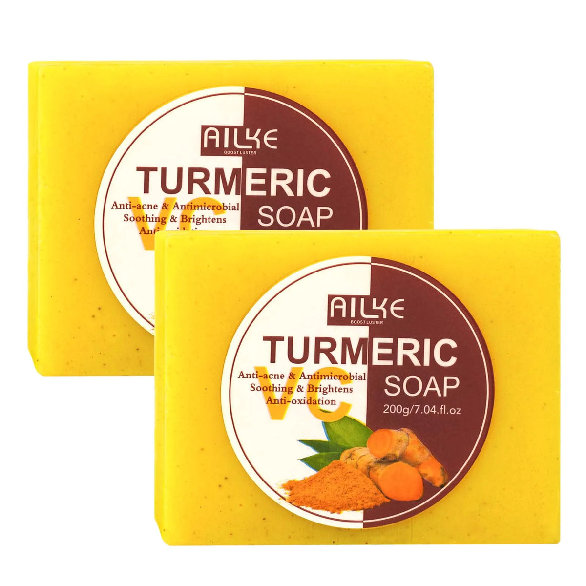 AILKE 5-in-1 Organic Turmeric & Vitamin C Skin Care Set for Women