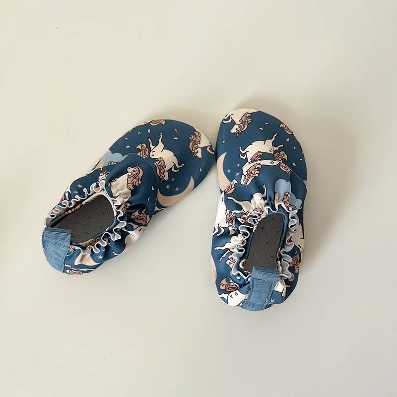 Kids Print Aqua Water Shoes – Beach, Swim & Outdoor Sneakers
