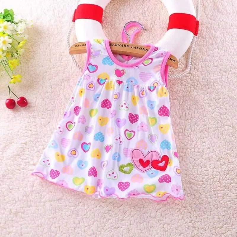 Vestido sin mangas de algodón con bordado floral para bebé, suave, transpirable, 100% algodón para pieles sensibles