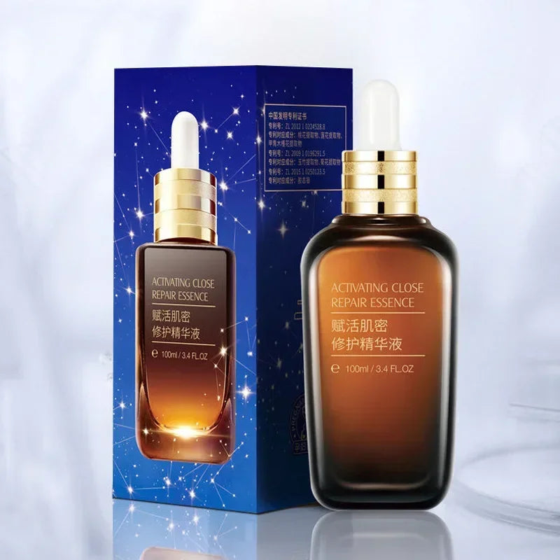 Facial Essence Skin Care Product Deloitte Small Brown Bottle Revitalizing Muscle Density Repairing Essence Moisturizing 100Ml