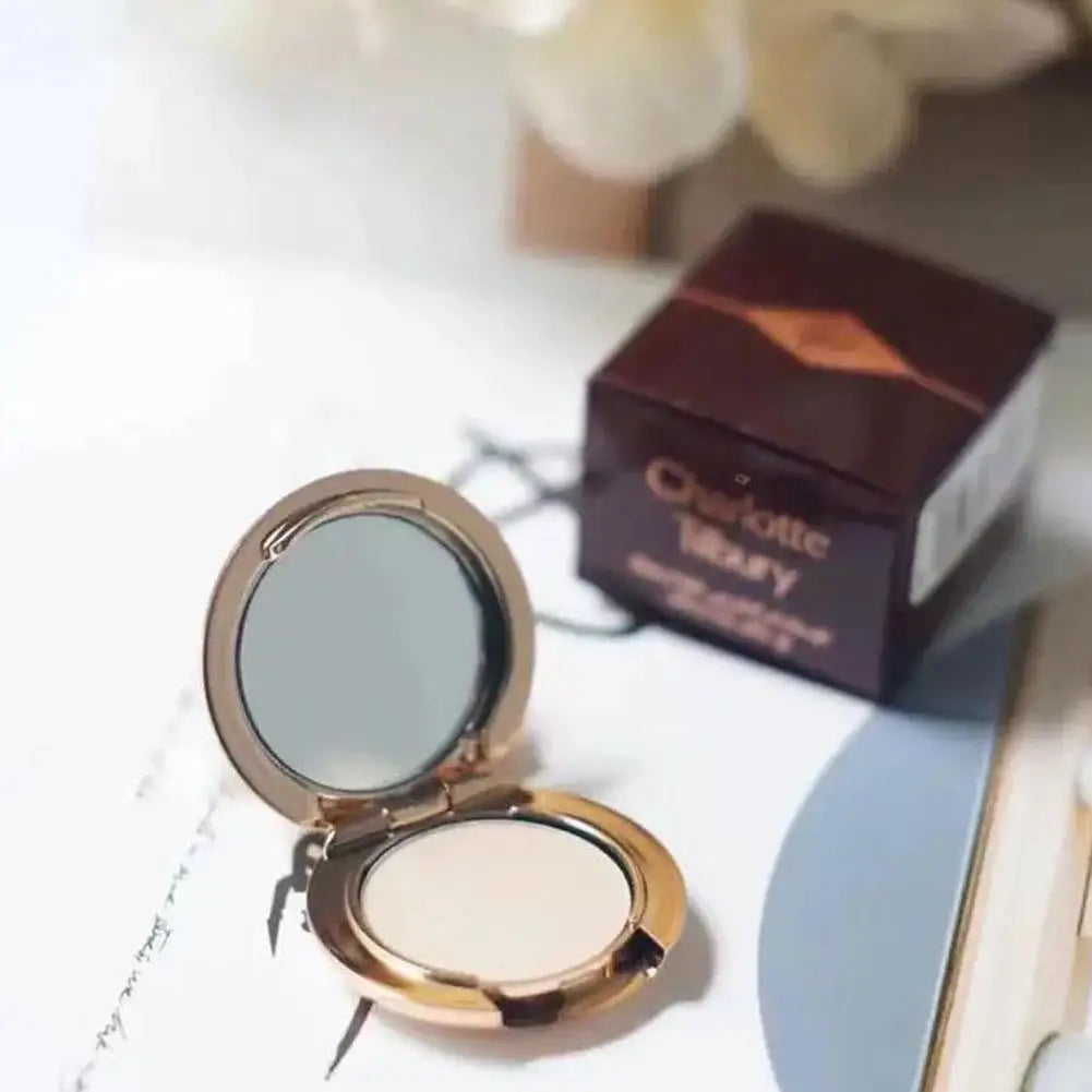 Soft Focus Pressed Powder Long Lasting Oil Control Setting Powder for Women Matte Texture Face Foundation Makeup Tool