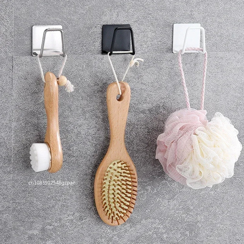 Soporte de esponjas de cocina, estante de acero inoxidable para fregadero, soportes adhesivos, escurridor, ganchos de pared, organizador de almacenamiento de accesorios