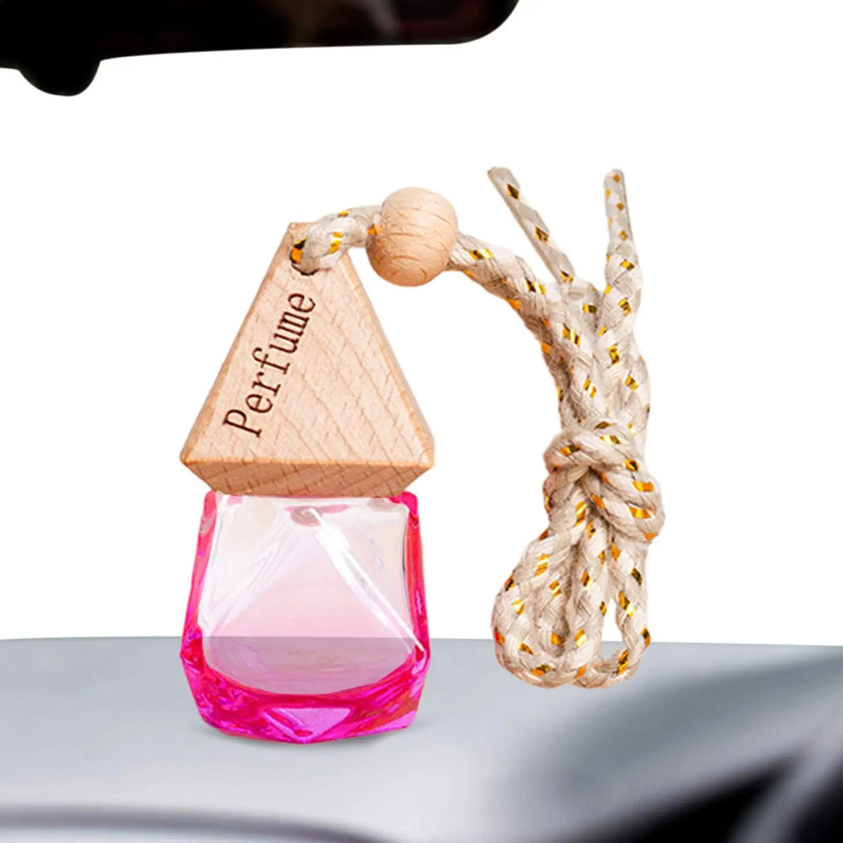 8ml Car Diffuser Bottle Hanging Perfume Fragrance Air Freshener Empty Glass Bottle for Automobiles Essential Oils Diffuser