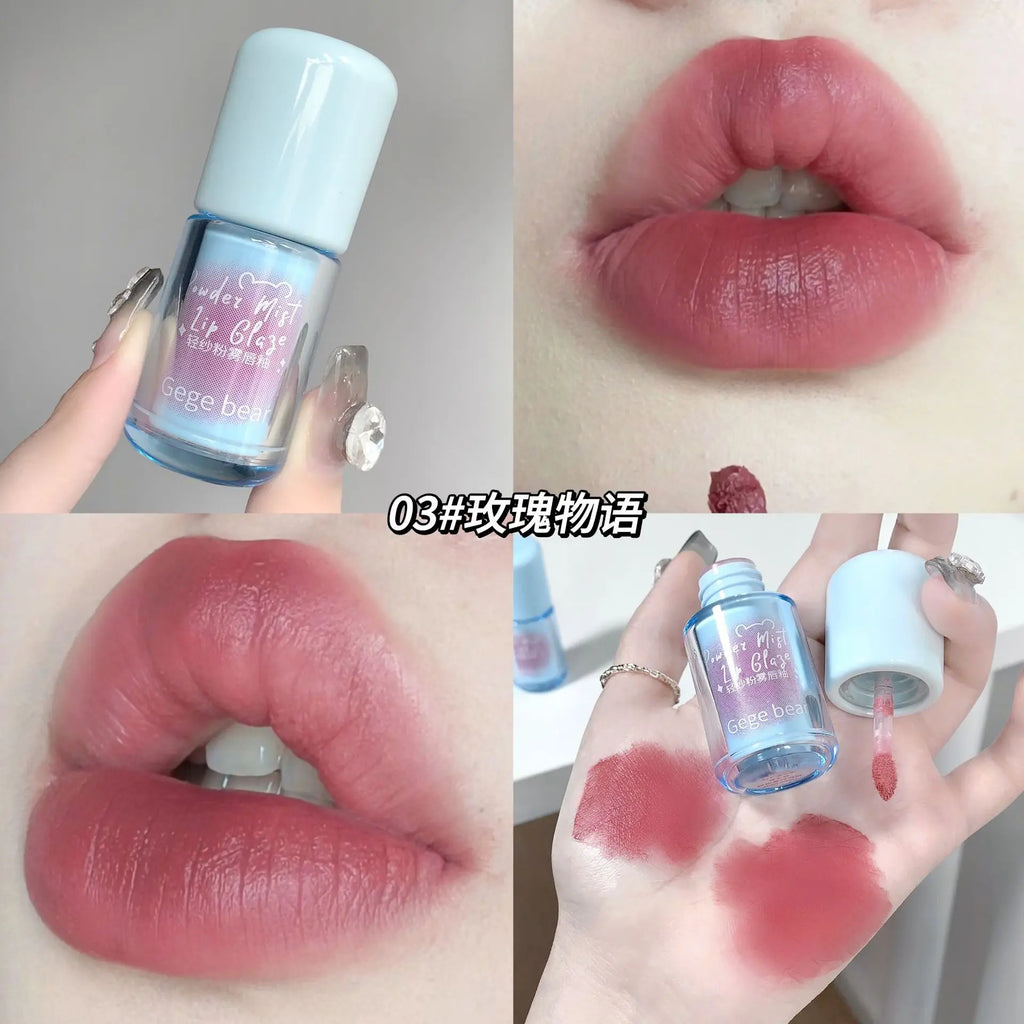 New Matte Liquid Lipstick Long Lasting Light and Thin Mousse Lip Mud Velvet Red Rose Nude Colors Lip Gloss Waterproof Lip Makeup