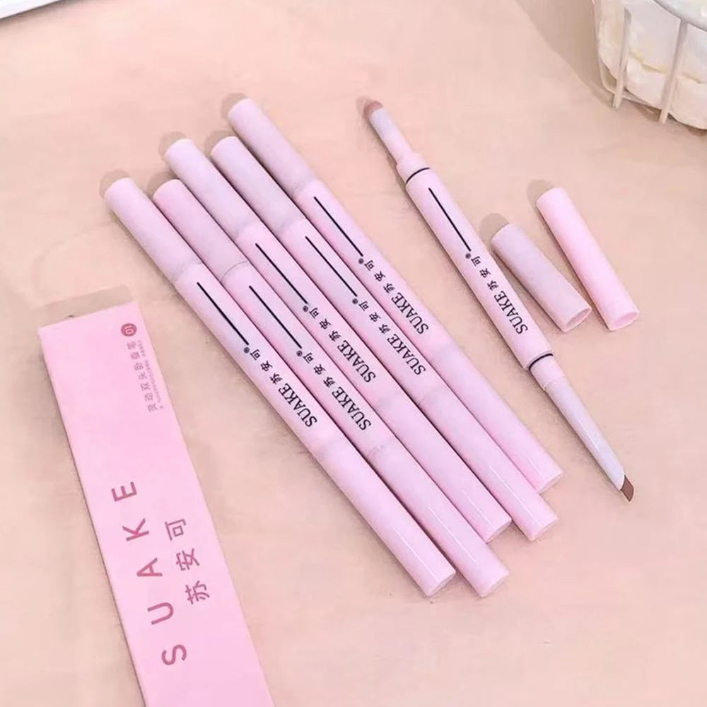 2 In 1 Matte Aegyosal Pen Glitter Brightening Highlight & Shadow Stick Double-end Eye Makeup Lying Silkworm Eyeliner Gel Pencil