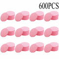 50-1000Pcs Compress Face Wash Puff Natural Wood Pulp Sponge Face Wash Puff Foaming Face Puff Cosmetic Puff Face Cleansing Sponge