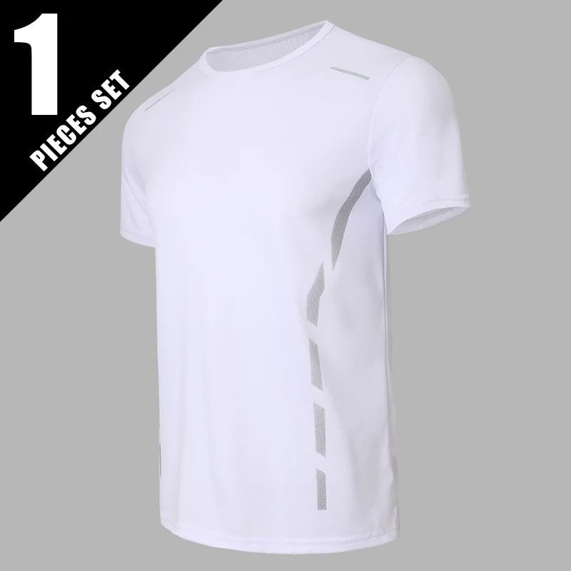 Men's Printed Quick-Dry Sports T-Shirt - Casual Fitness Tee